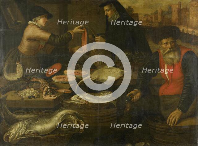 Fishmongers, 1617. Creator: Jacob van Nieulandt.