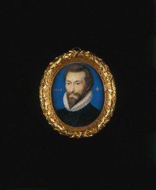 Portrait of the poet John Donne (1572-1631), 1616. Creator: Oliver, Isaac (1556-1617).