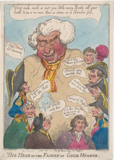The Head of the Family in Good Humour, January 15, 1809., January 15, 1809. Creator: Thomas Rowlandson.
