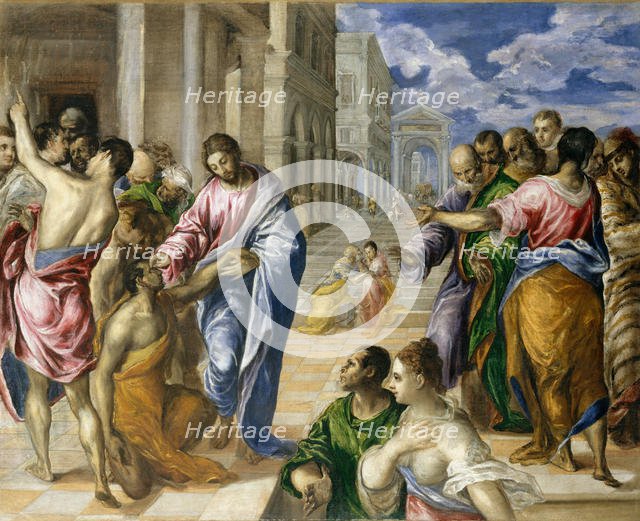 Christ Healing the Blind, ca. 1570. Creator: El Greco.