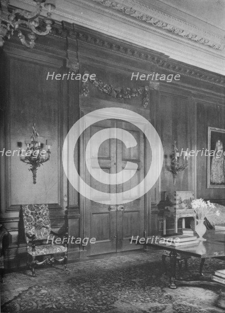 Detail of living room doorway, house of Henry P Davison, New York, 1922. Artist: Unknown.