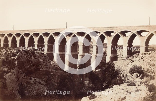 Viaduc de St. Chamas, before 1859. Creator: Edouard Baldus.
