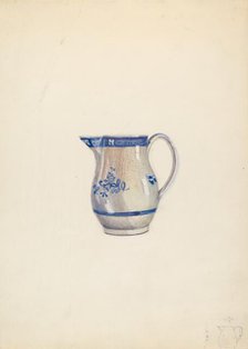 Cream Pitcher, c. 1936. Creator: Ella Josephine Sterling.