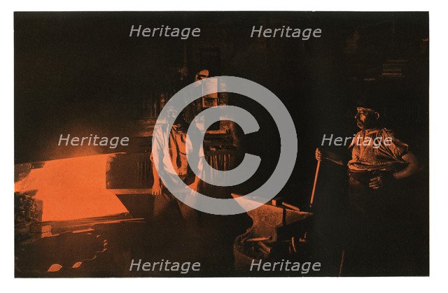 The Smithy, 1901.Artist: Waldemar Titzenthaler