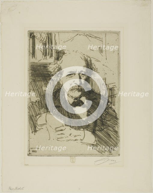 Marcellin Berthelot, 1906. Creator: Anders Leonard Zorn.