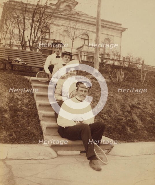 Tennis at the Lindholms', Vladivostok, Russia, 1899. Creator: Eleanor Lord Pray.