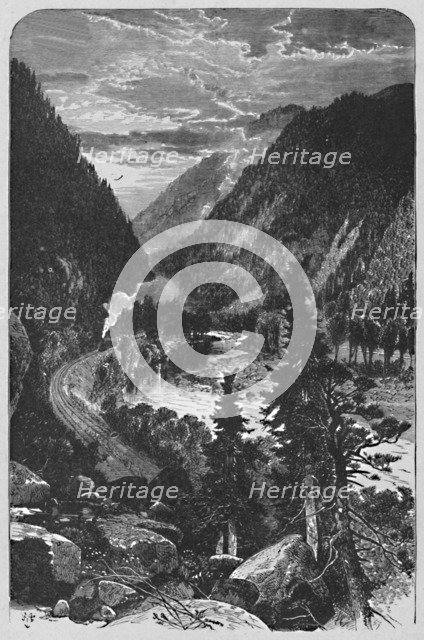 'Lewistown Narrows on the Juniata', 1883. Artist: Unknown.