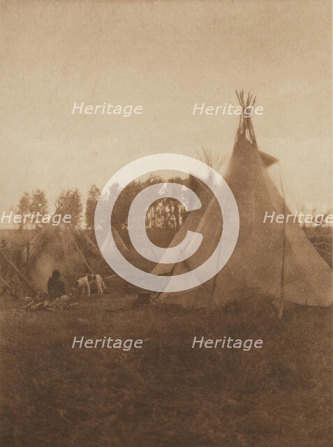 A Cree Camp, 1926. Creator: Edward Sheriff Curtis.
