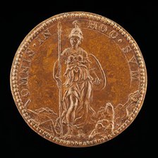 Minerva Armed [reverse], 1562. Creator: Pietro Paolo Galeotti.