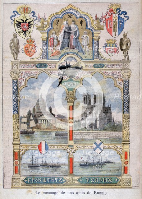 Message from our Russian friends, 1896. Creator: F Meaulle.