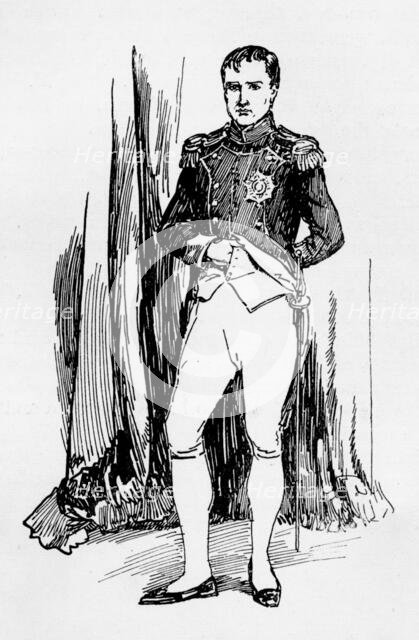 'Napoleon the Great, Emperor of the French, in the uniform of a Chasseur of the Guards...', 1925. Creator: Howard Davie.