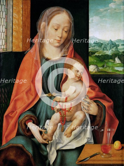 The Virgin and Child.