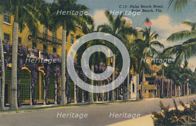 'Palm Beach Hotel, Palm Beach, Fla.', c1940s. Artist: Unknown.