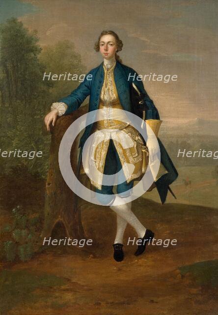 Portrait Of A Man In Blue, 1785. Creator: Arthur Devis.
