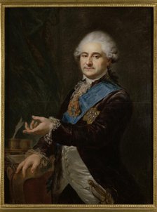 Portrait of Stanislaus Augustus Poniatowski (1732-1798), c1791. Creator: Johann Baptist Lampi I.