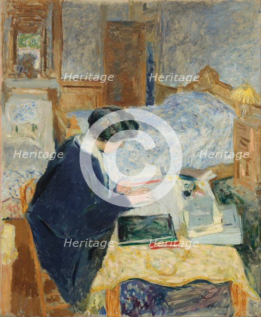 Lucy Hessel Reading, 1913. Artist: Vuillard, Édouard (1868-1940)