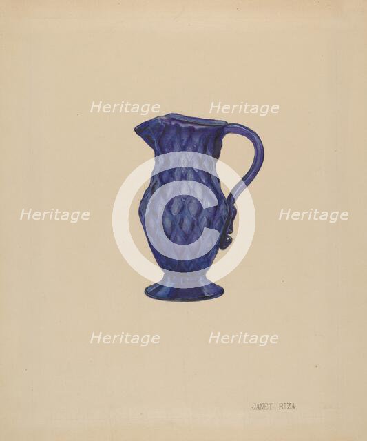Cream Pitcher, 1936. Creator: Janet Riza.