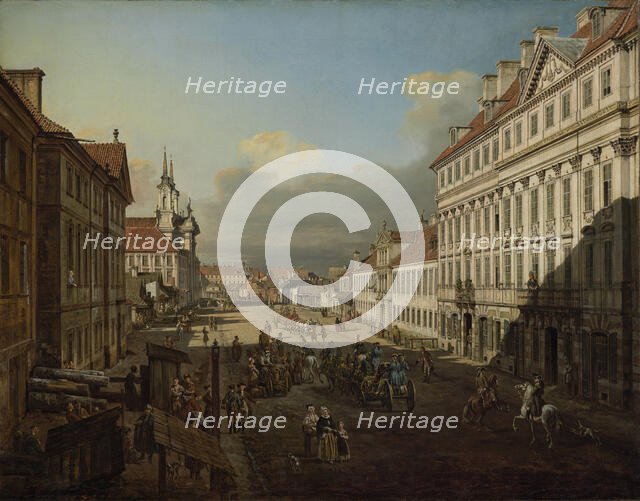 Dluga Street, Warsaw, 1777. Creator: Bellotto, Bernardo (1720-1780).