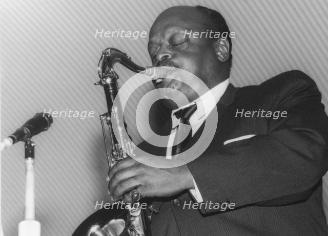 Ben Webster, Birmingham Jazz Festival, mid 1960's. Creator: Brian Foskett.