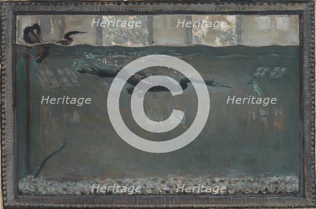 Diving Cormorant, 1900. Creator: Otto H. Bacher (American, 1856-1909).