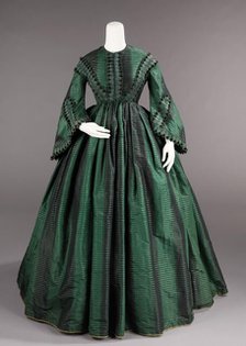 Afternoon dress, American, ca. 1855. Creator: Unknown.