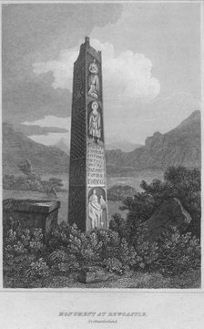 'Monument at Bewcastle. Northumberland', 1814. Artist: John Greig.