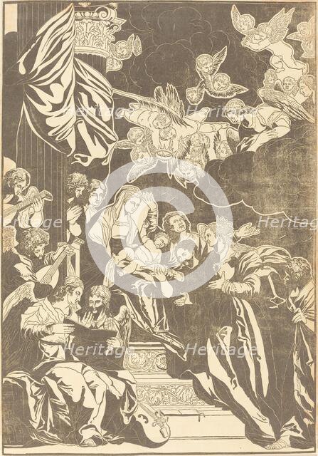 The Mystic Marriage of Saint Catherine, 1740. Creator: John Baptist Jackson.
