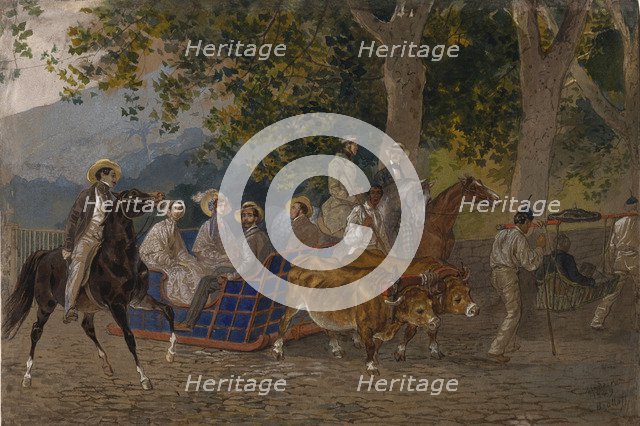 Ride, 1849. Artist: Briullov, Karl Pavlovich (1799-1852)