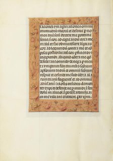 Decorated Text Page; Spinola Hours, about 1510-1520. Creator: Unknown.