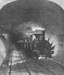Opening of the Mont Cenis railway tunnel linking France and Switzerland, 1871. Artist: Unknown