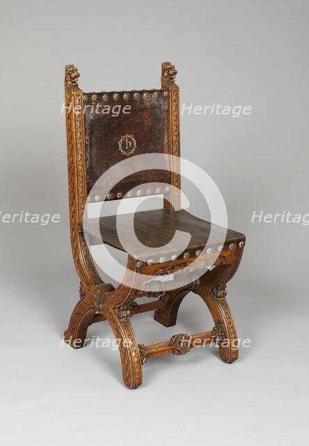 Side Chair, London, c. 1848. Creator: AWN Pugin.