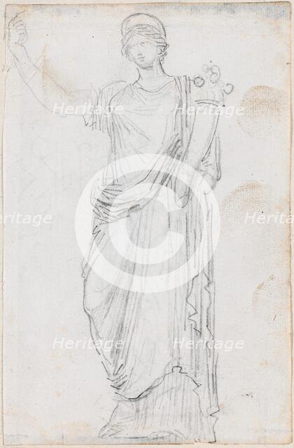 Statue of Abundance [recto], probably c. 1754/1765. Creator: Hubert Robert.