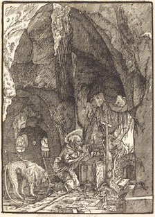 Saint Jerome in a Cave, c. 1513/1515. Creator: Albrecht Altdorfer.