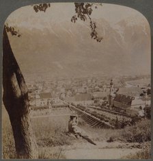 'Picturesque Innsbruck, the Capital of Tyrol, Austria - "Below the stern Bavarian Alps", 1898.  Creator: Underwood & Underwood.