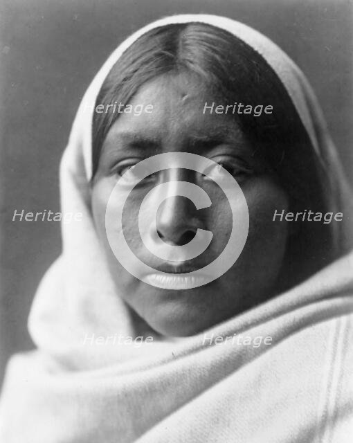Papago girl, c1907. Creator: Edward Sheriff Curtis.