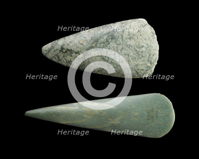 Jadeite axes: Neolithic Period (central Europe), c5500- c1800 BC. Artist: Unknown.