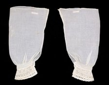 Undersleeves, American, ca. 1860. Creator: Unknown.