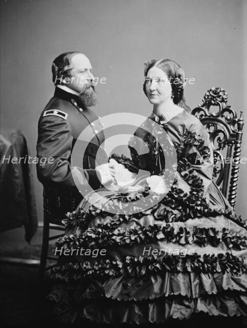 Gen. and Mrs. J.B. Ricketts, between 1855 and 1865. Creator: Unknown.