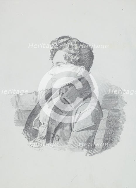 Portrait of Vasily Viktorovich Kochubey (1812-1850), c. 1832. Creator: Hampeln, Carl, von (1794-after 1880).