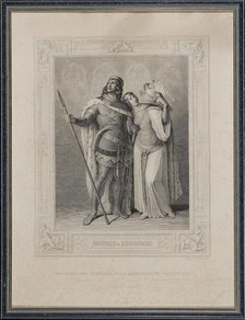 The Nibelungenlied. Siegfried and Kriemhild, 1860. Creator: Gonzenbach, Carl Arnold (1806-1885).