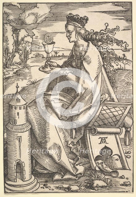 St. Barbara, ca. 1505. Creator: Hans Baldung.