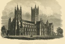 'Canterbury Cathedral', early-mid 19th century.  Creator: Unknown.