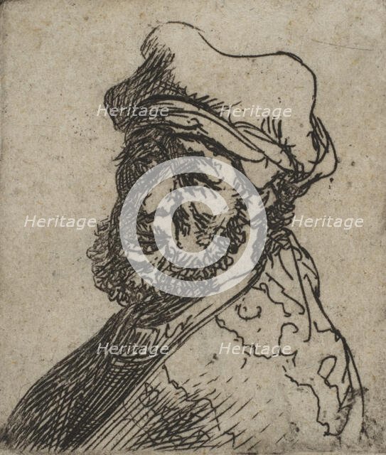 Man Crying Out, Three-Quarters Left: Bust, ca. 1629., ca. 1629. Creator: Rembrandt Harmensz van Rijn.