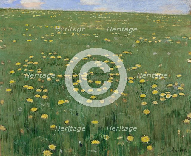 The Flower Meadow, ca 1901. Creator: Hodler, Ferdinand (1853-1918).