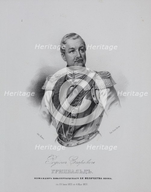 Portrait of Rodion Jegorowitsch (Moritz Reinhold) von Grünewaldt (1797-1877), 1850s.