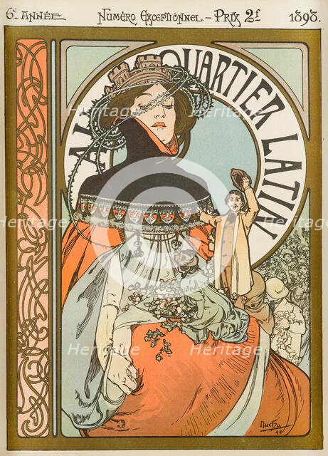 Au Quartier Latin , 1898. Creator: Mucha, Alfons Marie (1860-1939).