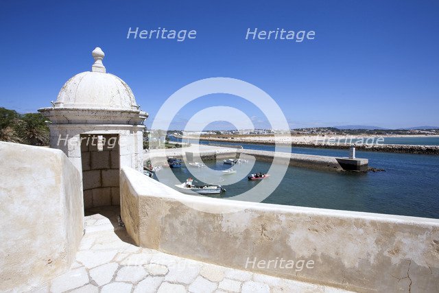 A watchtower of the Forte da Ponta da Bandeira, Lagos, Portugal, 2009. Artist: Samuel Magal