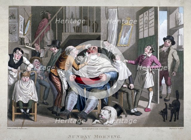 'Sunday Morning', c1825.                             Artist: George Hunt