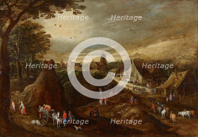 Autumn, c.1605-1610. Creators: Joos de Momper, the younger, Workshop of Jan Brueghel the Elder.