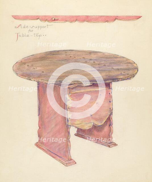 Table, c. 1953. Creator: Unknown.